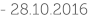 - 28.10.2016