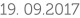 19. 09.2017