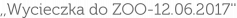 ,,Wycieczka do ZOO-12.06.2017''
