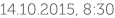 14.10.2015, 8:30